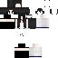 Black skin: raw texture render