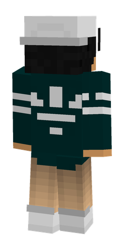 Black skin: body, back render