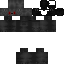 Black skin: raw texture render