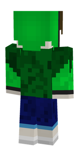 Blue skin: body, back render