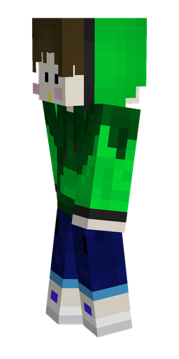 Blue skin: body, left side render