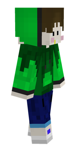 Blue skin: body, right side render