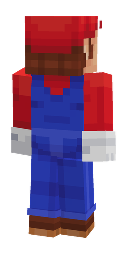 Blue skin: body, back render