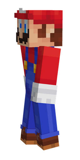 Blue skin: body, left side render