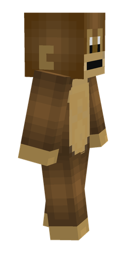 Brown skin: body, right side render