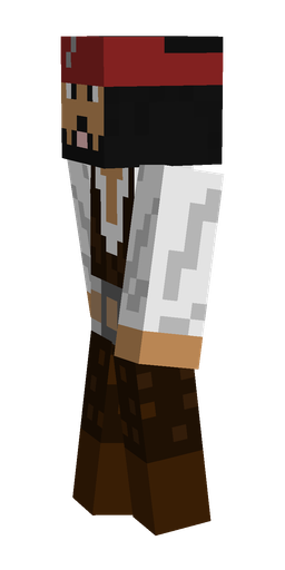 Black skin: body, left side render