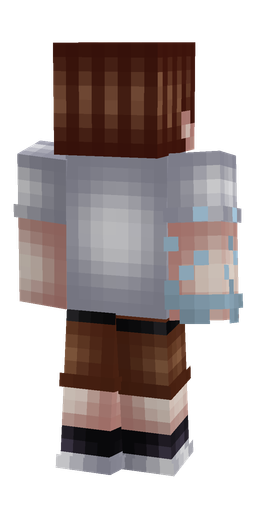 Brown skin: body, back render