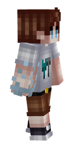 Brown skin: body, right side render