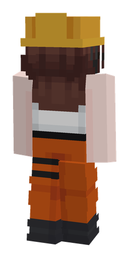 Black skin: body, back render