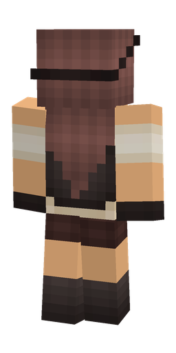 Black skin: body, back render