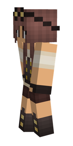 Black skin: body, left side render