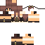 Black skin: raw texture render