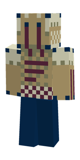 Blue skin: body, front render