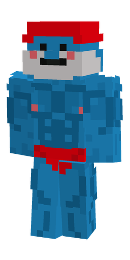 Blue skin: body, front render