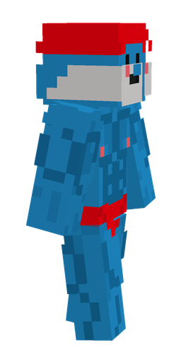 Blue skin: body, right side render
