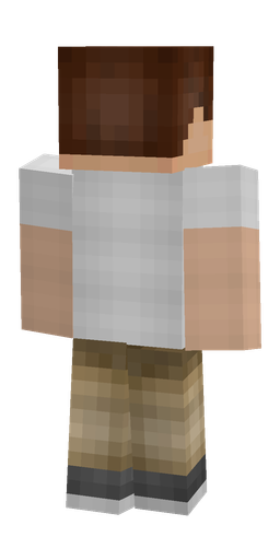 Brown skin: body, back render