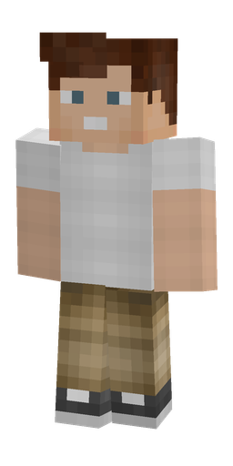 Brown skin: body, front render