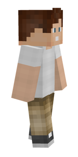 Brown skin: body, right side render