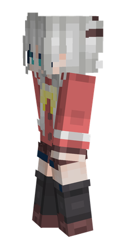 Red skin: body, left side render