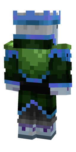 Black skin: body, back render