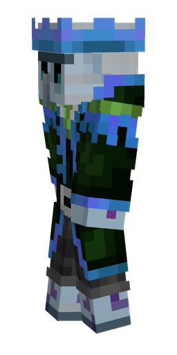 Black skin: body, left side render