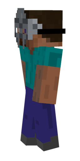 Black skin: body, left side render