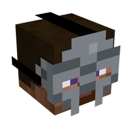 Black skin: head render