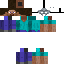 Black skin: raw texture render