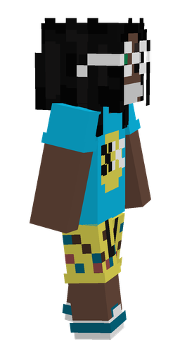 Black skin: body, right side render