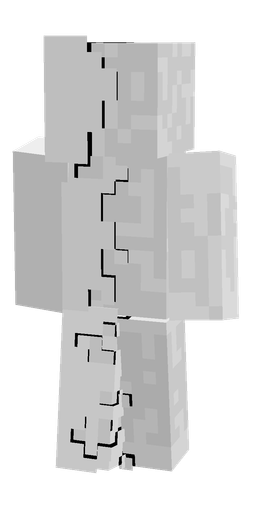 Black skin: body, back render