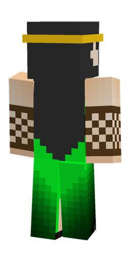 Black skin: body, back render