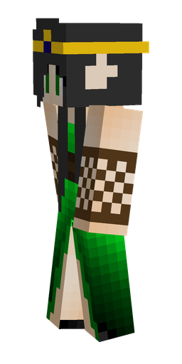Black skin: body, left side render