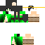 Black skin: raw texture render