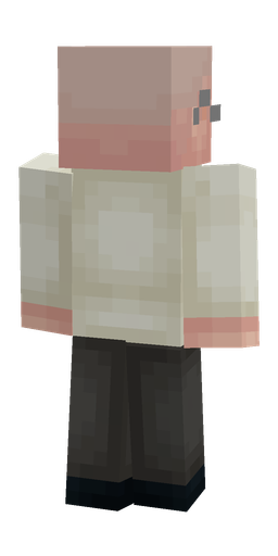 Black skin: body, back render