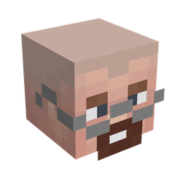 Black skin: head render