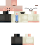 Black skin: raw texture render