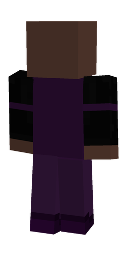 Black skin: body, back render