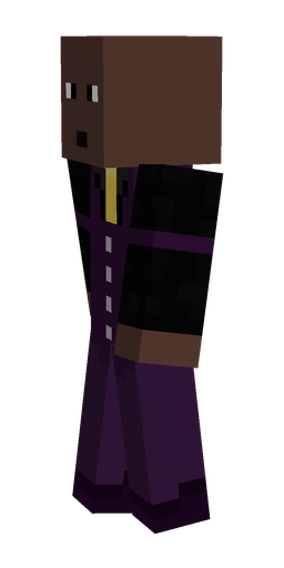 Black skin: body, left side render