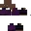 Black skin: raw texture render
