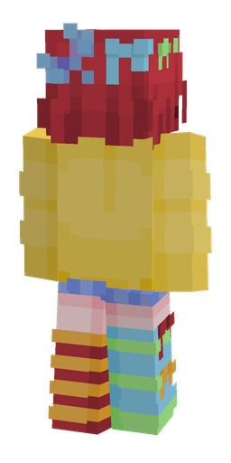Rainbow skin: body, back render