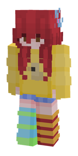 Rainbow skin: body, front render