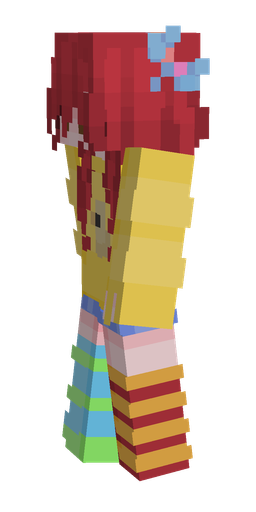 Rainbow skin: body, left side render