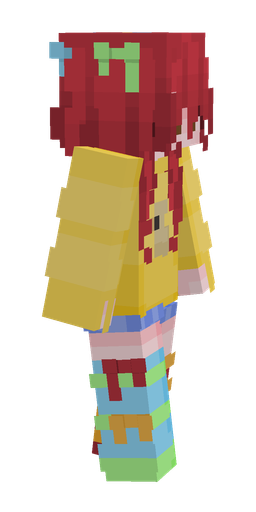 Rainbow skin: body, right side render