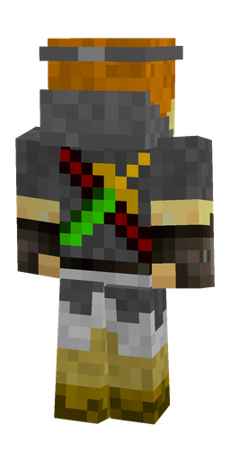 Black skin: body, back render