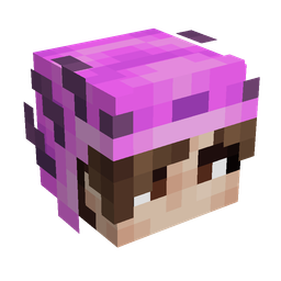 Pink skin: head render