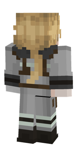 Black skin: body, back render