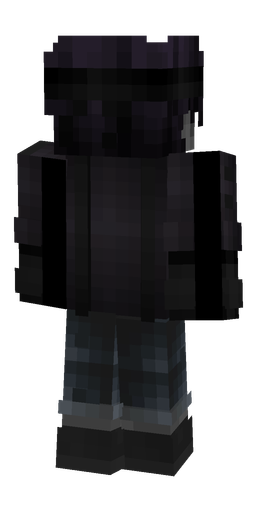 Black skin: body, back render
