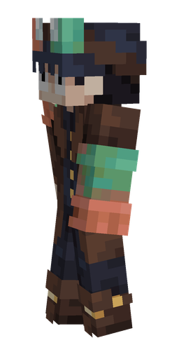 Black skin: body, left side render