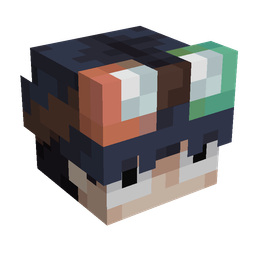 Black skin: head render