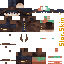 Black skin: raw texture render